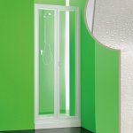 Idralite - porte de douche ouverture pliante en acrylique h 190 cm mod. saturno 70 cm