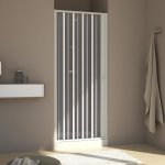 Idralite - porte de douche pvc accord�on h 185 mod. aura lat�rale 75 cm