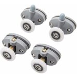 Porte de douche roues runner, poulies en plastique abs rouleaux de portes coulissantes pour roulettes ...
