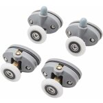 Porte de douche roues runner, poulies en plastique abs rouleaux de portes coulissantes pour roulettes ...