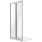 Idralite - porte de douche saloon avec 2 portes pivotantes verre transparent h 198 mod. west 70 cm