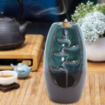 Porte - encens � refoulement en c�ramique pour aromath�rapie, d�coration de la maison, refoulement d'encens, ...