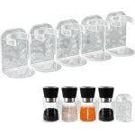 Porte - �pices �tag�re cuisine support - �pices sans percer armoire autocollant pour bocaux �pices, insert ...