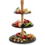 Porte - fruits 3 niveaux en ardoise monolit, 40 cm
