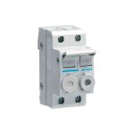 Porte - fusible combin 1p + n 20a 380v l38 2m avec cartouche hager l95200