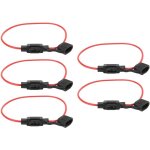 Porte - fusible, couvercle tanche pliable amovible en caoutchouc rfractaire 5 pices 12v 30a porte ...