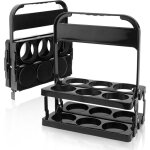 Porte - gobelet - panier de transport - porte - gobelet en plastique - pliable - convient pour les repas, ...