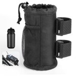 Porte gourde velo, porte gourde velo sans vis en tissu oxford, porte - bidons avec poche en filet et ...