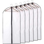 Porte - habits, longue de 6 pi�ces de haute qualit�, sacs � v�tements, transparent, tissu respirant, ...