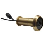 Porte judas - sonnette - 3�me 5. 8g - cam�ra sans fil int�gr�e - laiton pur - jaune