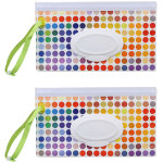 Porte - lingettes rechargeable portable, conteneur de lingettes pour b�b�, �tui de lingettes r�utilisables, ...