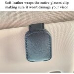 Porte - lunettes de soleil pour pare - soleil de voiture, porte - lunettes magntique en cuir pour voiture, ...