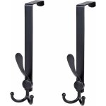 Porte manteau pour porte, 2 pcs pat�re de porte sans percage en acier inoxydable, crochet de porte pour ...