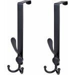 Porte manteau pour porte, 2 pcs pat�re de porte sans percage en acier inoxydable, crochet de porte pour ...
