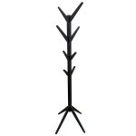 Porte - manteaux arbre en bois 8 tiges noir