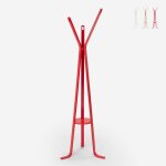 Ahd amazing home design ? porte - manteau en bois de h�tre 180 cm ? 3 crochets et �tag�re centrale ? ...