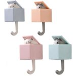 Porte manteau enfant mural, 4 pi�ces crochets adhesif muraux pour animaux mignon crochet cr�atif pour ...