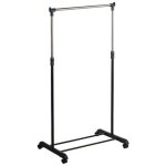 Porte - manteau en m�tal 1 barre roulettes 42x78x162cm 78283 kipit