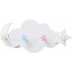 Porte - manteau mural pour enfants, d�coration murale en forme de nuage, chambre de filles