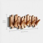 Porte - manteau mural moderne, cintre d'angle en bois massif pour chambre � coucher mural domestique ...