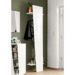 Porte - manteau vertical, made in italy, avec tube pour vêtements, deux étagères, meubles pour couloir, ... Porte - manteau vertical, made in italy, avec tube pour vêtements, deux étagères, meubles pour couloir, ...