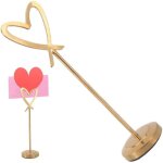 Porte - num�ro table c?ur m�tal ? pince photo artisanale pour centres table