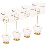 Porte - num�ro de table en r�sine pinces pour marque - places pour photos de mariage