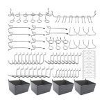 Tuserxln - porte - outils de crochets pour panneaux perforés avec bacs, verrous à chevilles, pour organiser ... Tuserxln - porte - outils de crochets pour panneaux perforés avec bacs, verrous à chevilles, pour organiser ...