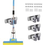 Porte - outils mural, 4 supports adh�sifs en acier inoxydable pour salle de bain, cuisine, garage, jardin, ...