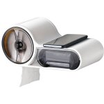 Porte - papier hyginique pour salle de bain avec tagre distributeur d'essuie - tout porte - essuie ...