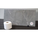 Porte - papier toilette encastr� � carreler design moderne & finition invisible blanc