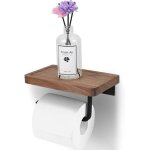 Porte - papier toilette avec �tag�re concave, porte - papier toilette avec support mural pour �tag�re ...