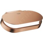 Porte papier toilette grohe selection avec couvercle or rose vif bross�