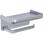 Porte papier toilette mural avec tablette sans percage support papier toilette adhesif aluminium porte ...