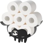 Porte - papier toilette paresseux pour 8 rouleaux suppl�mentaires, rangement mural d�coratif et amusant ...