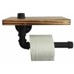 Porte - papier toilette - - porte - rouleau en papier toilette design r�tro m�tal tube �tag�re ensemble ...