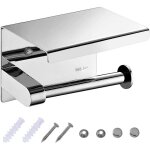 Porte papier toilette sus304 acier inox support papier rouleau fix� au mural porte rouleau papier wc ...