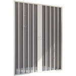 Idralite - porte paroi de douche pliante en pvc blanc h 185 avec ouverture centrale mod. flex 130 cm