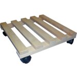 Porte plante en bois � roulette masy l. 35 cm