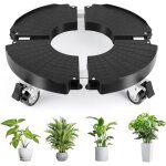 Porte plante a roulettes, r�glable �40 - 48cm, capacit� de 150 kg supports de pots de fleurs � roulettes ...