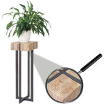 Mendler - porte - plante, tabouret / table d'appoint pour plante hwc - a15, sapin massif rustique 100x32x32cm ... Mendler - porte - plante, tabouret / table d'appoint pour plante hwc - a15, sapin massif rustique 100x32x32cm ...