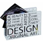 Porte - revues design en m�tal laqu� blanc