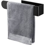 Porte - rouleau d'essuie - tout en acier inoxydable (noir) - sans per�age avec adh�sif - pour meuble ...