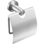 Porte - rouleau de papier toilette avec couvercle, support de papier toilette bross�, tr�filage en acier ...