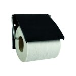 Msv - porte rouleau papier wc mural ps & acier chrom� noir 141901