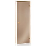 Porte de sauna en bronze 80 x 190 en verre trempé 8mm sécurite Porte de sauna en bronze 80 x 190 en verre trempé 8mm sécurite