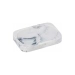 Porte savon desio, polyrésine effet marbre, 12, 7x2x8, 8 cm, gris - blanc - wenko Porte savon desio, polyrésine effet marbre, 12, 7x2x8, 8 cm, gris - blanc - wenko