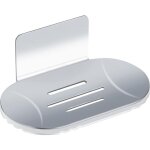 Porte savon mural de auto - adh�sif, porte - savon douche en acier inoxydable, bo�te a savon de sans ...