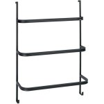 Porte serviettes 3 barres irpinia wenko, 2 crochets, 3 barres 54, 5cm, sans perage,  suspendre sur ...