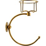 Porte - serviettes d�coratif mural vintage avec bougeoir, usage bain, cuisine, table